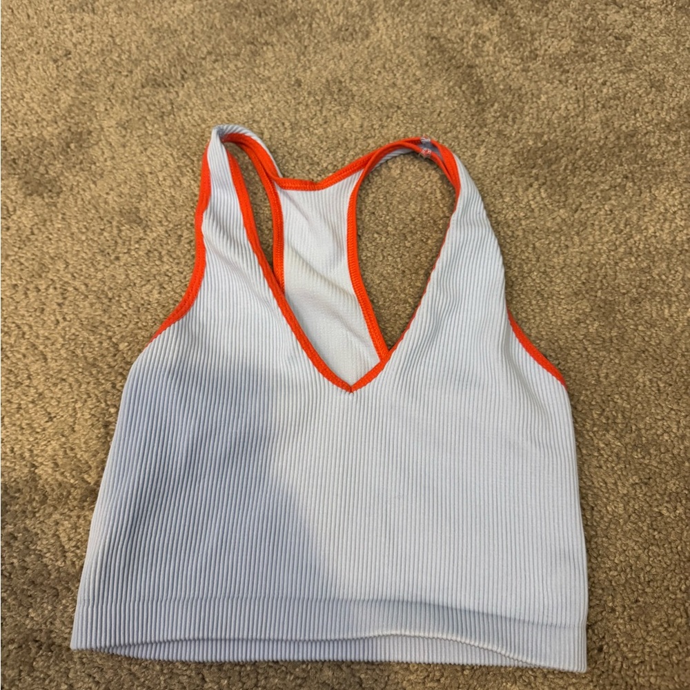 FP movement light Blue and orange halter bra